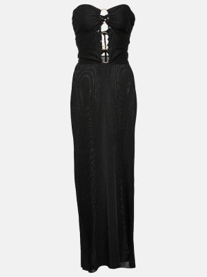 Priliehavé dlouhé šaty Tom Ford čierna