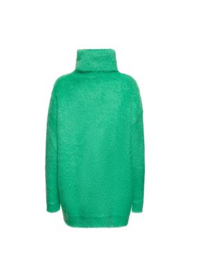 Vestido de lana mohair Gucci verde