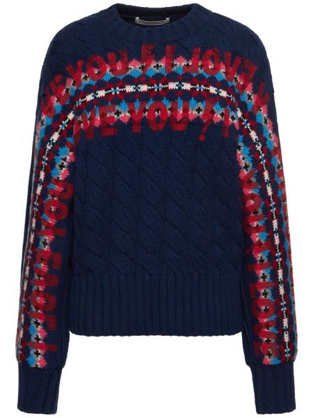 Suéter de lana Philosophy Di Lorenzo Serafini azul