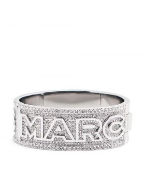Narukvica s kristalima Marc Jacobs srebrena