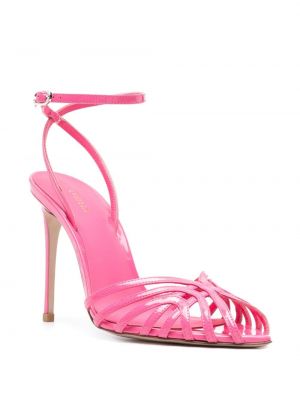 Kožené sandály Le Silla růžové