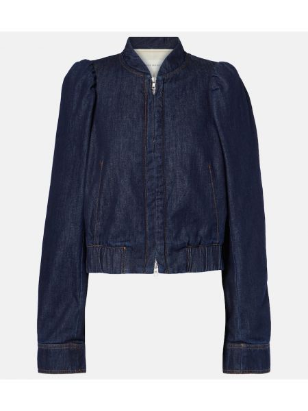 Jeansjacka Dries Van Noten blå