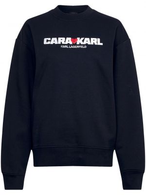 Raštuotas džemperis Karl Lagerfeld juoda