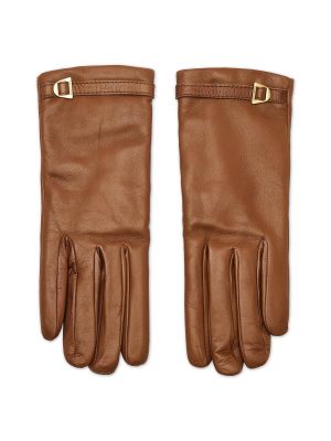 Rękawiczki Coccinelle brązowe