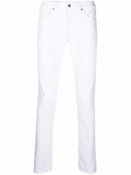 Pantalones de cintura baja Dondup blanco
