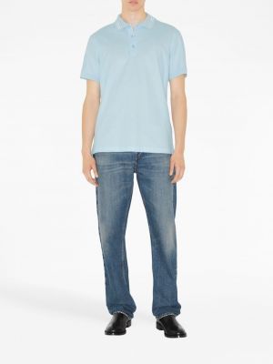 Siuvinėtas polo marškinėliai Burberry mėlyna