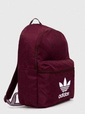Plecak z nadrukiem Adidas Originals bordowy
