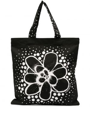 Trykt flekket floral stoffpose 10 Corso Como svart