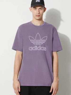 Tricou din bumbac Adidas Originals violet
