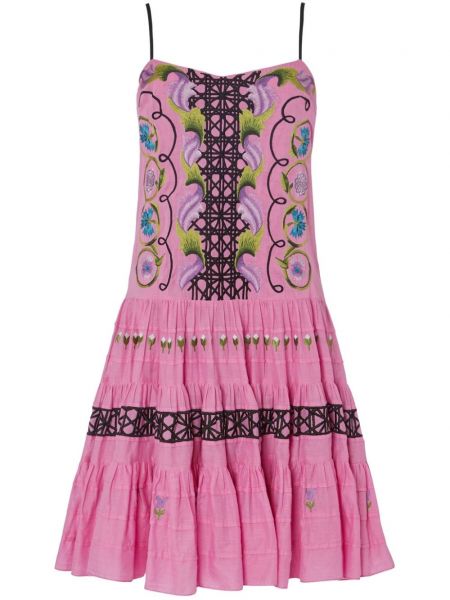 Nauhallinen mekko Temperley London pinkki