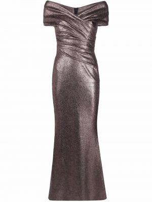 Вечернее платье металлик Talbot Runhof