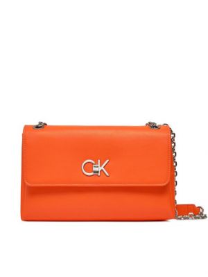 Crossbody torbica Calvin Klein oranžna