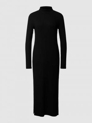 Dzianinowa sukienka ze stójką Opus czarna