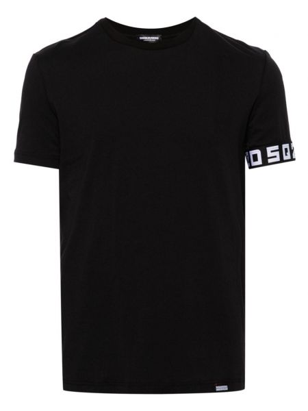 T-shirt col rond Dsquared2 noir