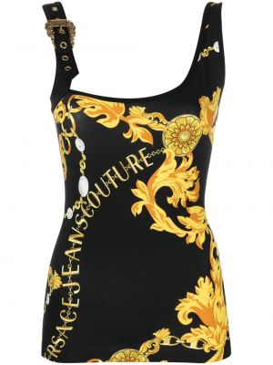 Top con stampa Versace Jeans Couture