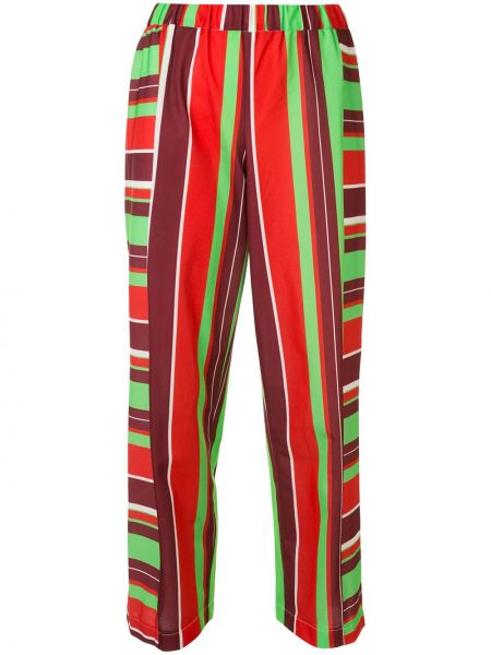Pantalones a rayas Comme Des Garçons Pre-owned rojo