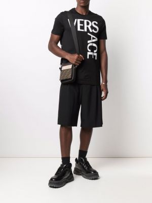 Camiseta slim fit con estampado Versace