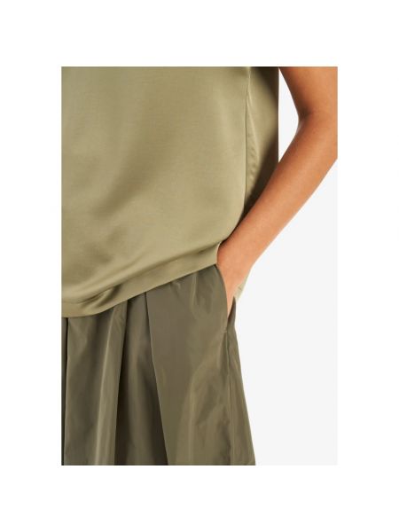 Falda larga con bolsillos elegante Vicario Cinque verde