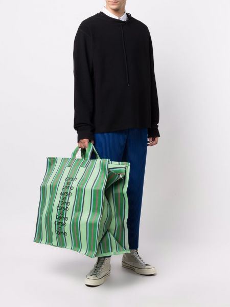 Shopper handtasche mit print 10 Corso Como grün