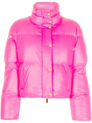 Prošivena pernata jakna Elisabetta Franchi ružičasta