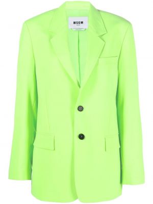 Lang blazer Msgm grønn