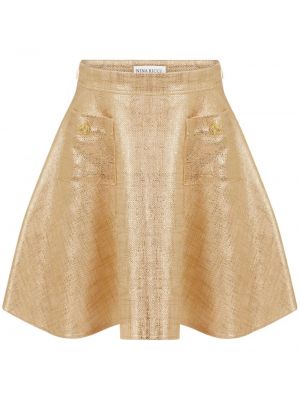 Mini suknja Nina Ricci zlatna