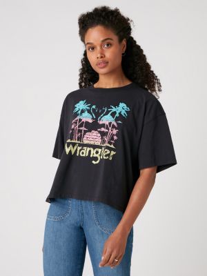 Tričko Wrangler černé