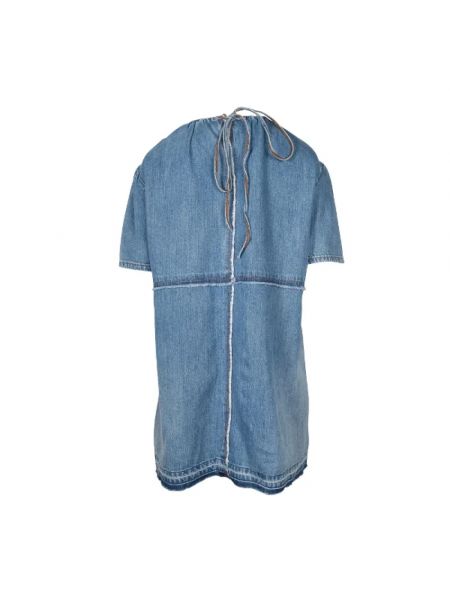 Vestido de algodón Marc Jacobs azul