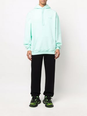 Oversize hoodie mit stickerei Balenciaga grün