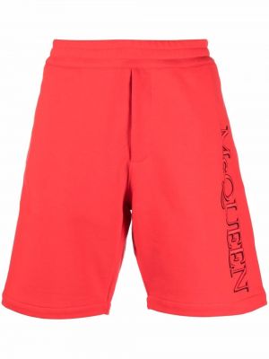 Bermuda kratke hlače Alexander Mcqueen crvena