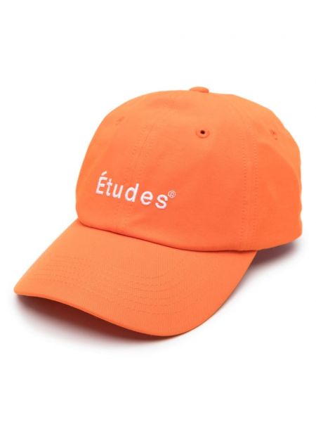 Kapa s šiltom z vezenjem Etudes oranžna