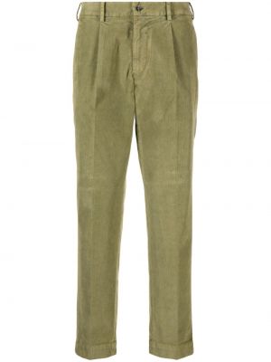 Spodnie sztruksowe Dell'oglio zielone