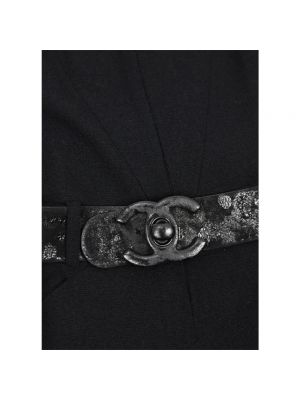 Vestido de lana Chanel Vintage negro