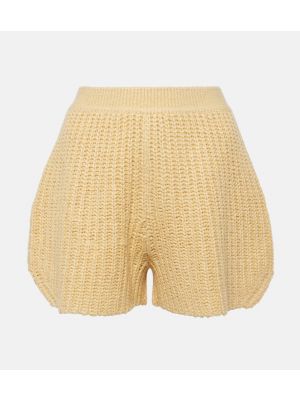 Pantalones cortos de seda Loro Piana beige