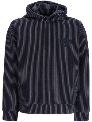 Dryžuotas siuvinėtas džemperis su gobtuvu Emporio Armani