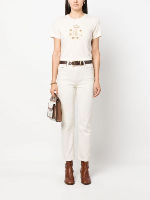 T-shirt en coton Lauren Ralph Lauren beige