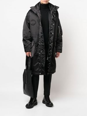 Mantel mit kapuze études schwarz