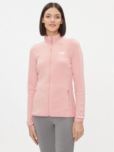 Fleece μπλούζα The North Face ροζ
