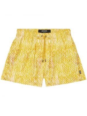 Shorts mit print Zegna gelb