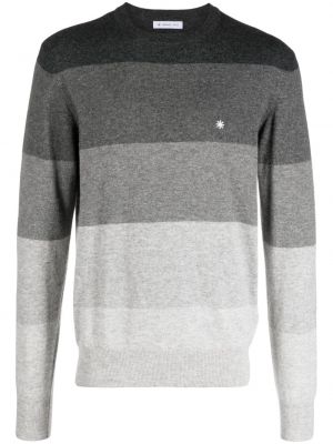 Pletený svetr s výšivkou Manuel Ritz šedý