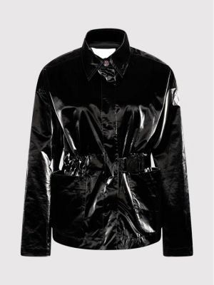 Kožená bunda z imitace kůže Remain černá