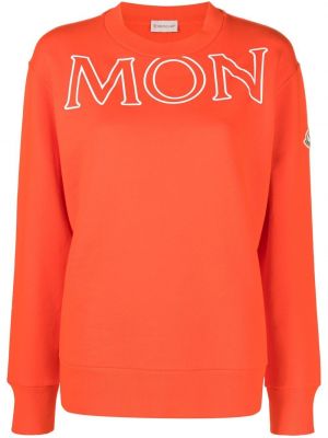 Trykt sweatshirt Moncler oransje