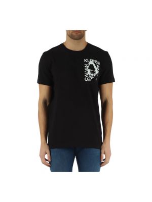 T-shirt mit print Calvin Klein Jeans schwarz