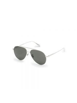 Białe okulary przeciwsłoneczne Linda Farrow