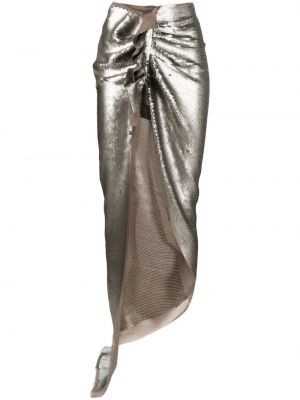 Suknja Rick Owens srebrena
