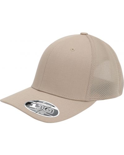 Cap med hætte Flexfit beige