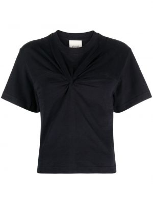 Памучна тениска Isabel Marant черно
