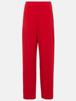 Rovné kalhoty s nízkým pasem Fforme červené