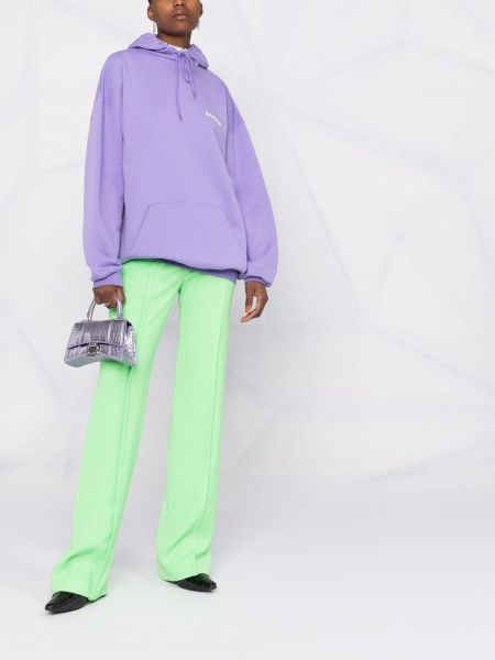 Sudadera con capucha con bordado Balenciaga violeta
