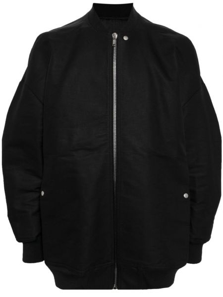 Bomber jakna z zadrgo Rick Owens črna